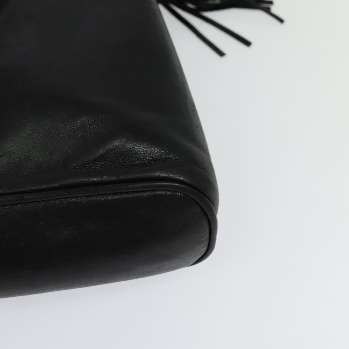 Bally Vintage Quilted leather, Black, Leather, Shoulder Bag