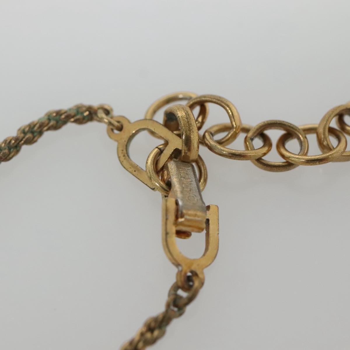 "Christian Dior Vintage pendant necklace Gold-plated Metal, Enamel & Rhinestones", Gold, Metal, Necklace