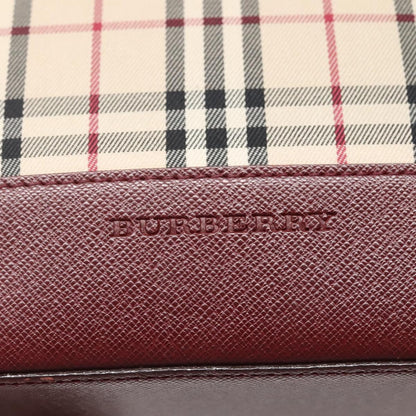 Burberry Nova Check Tote Canvas and Leather, Beige, Canvas, Tote Bag