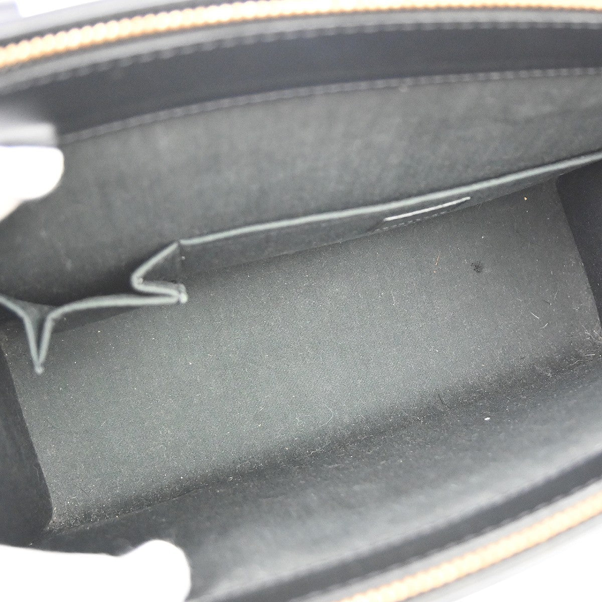 Louis Vuitton Croisette Epi, Black, Leather, Handbag