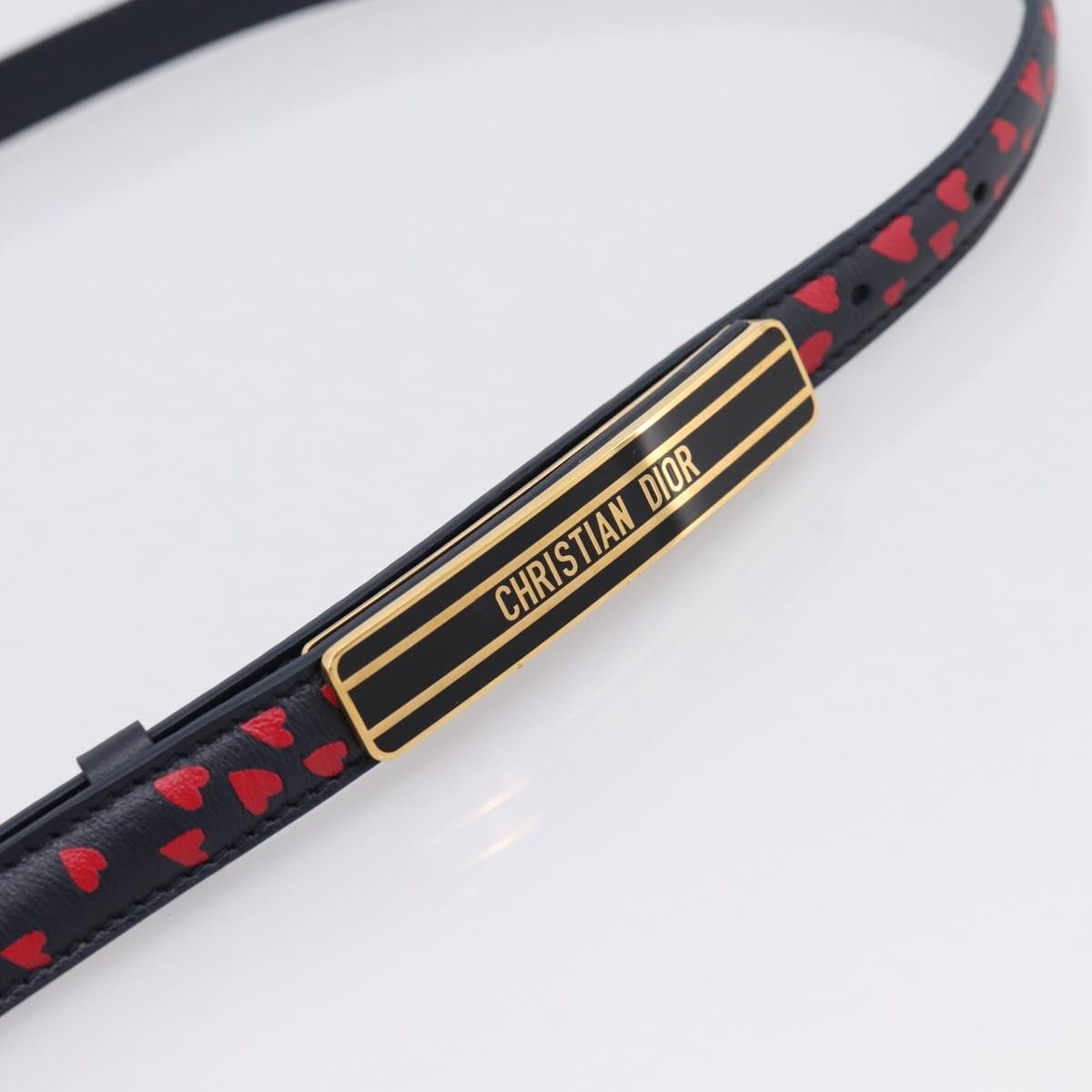Christian Dior Vintage belt Canvas, Black, Leather, Belt
