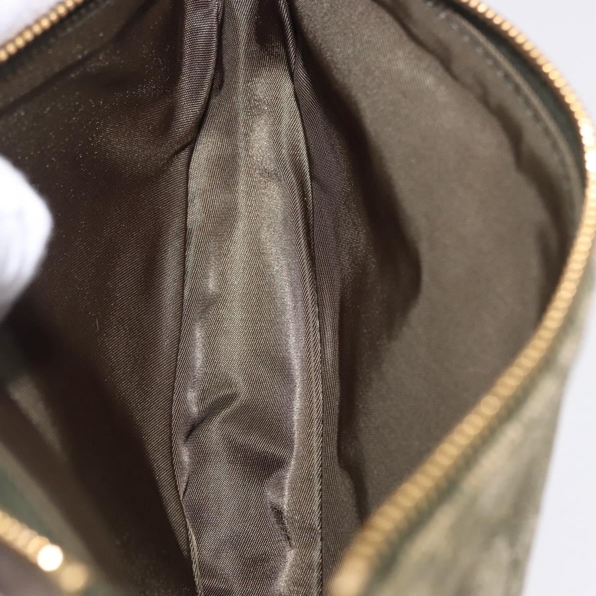 Christian Dior Saddle Canvas, Khaki, Canvas, Handbag