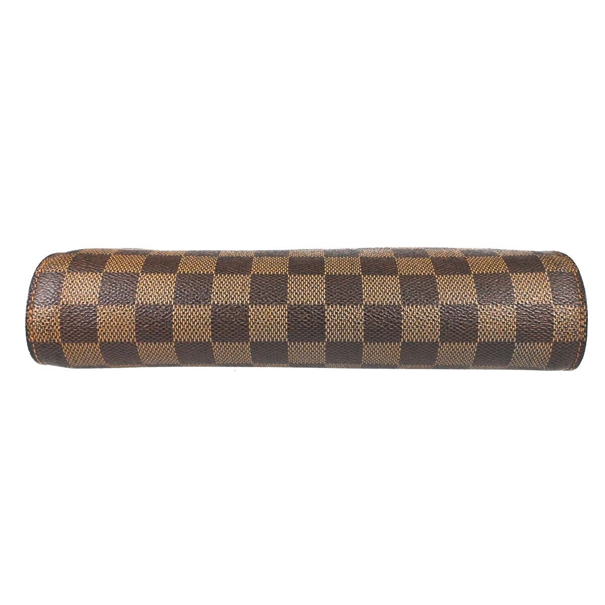 Louis Vuitton Pochette Saint Louis Damier Ebene, Brown, Canvas, Clutch