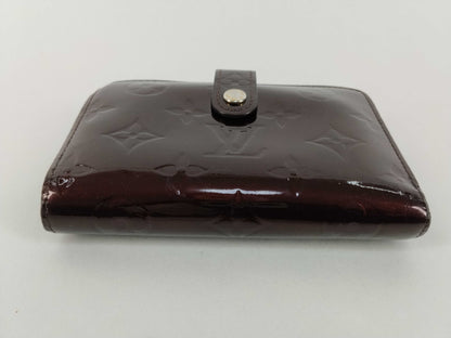 Louis Vuitton Viennois Monogram Canvas, Burgundy, Patent Leather, Card Holder