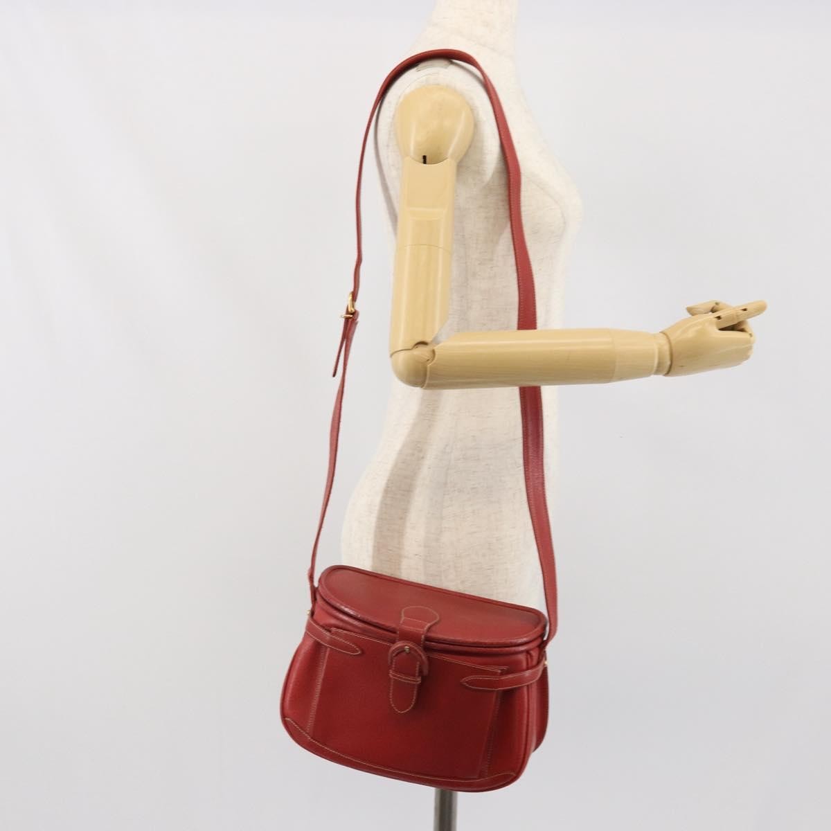 Gucci Vintage Leather, Red, Leather, Shoulder Bag