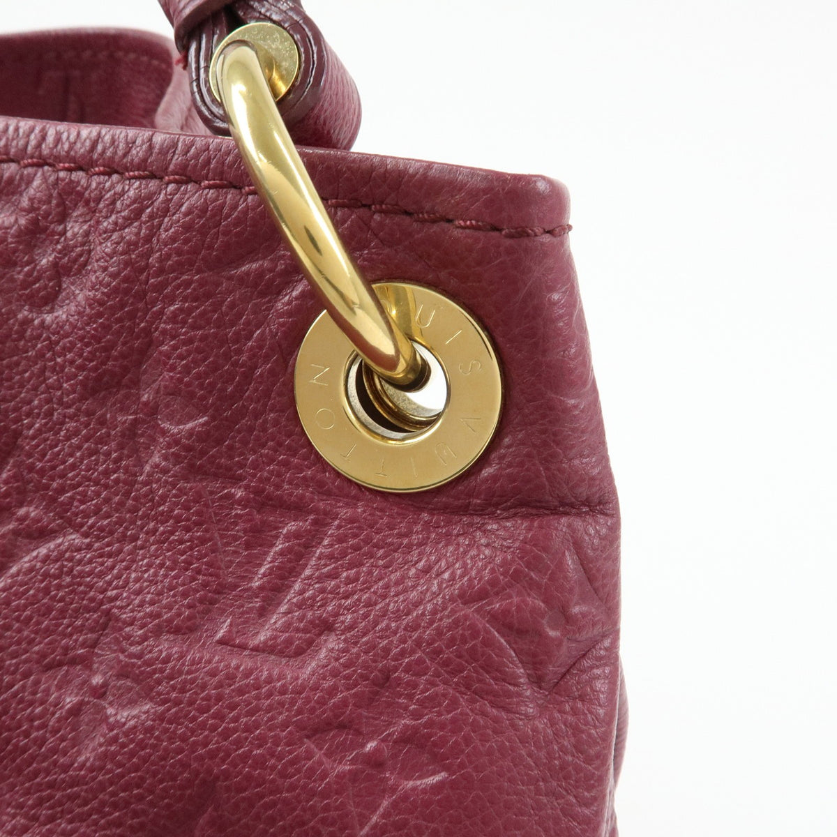 Louis Vuitton Artsy Monogram Empreinte Leather, Burgundy, Leather, Handbag