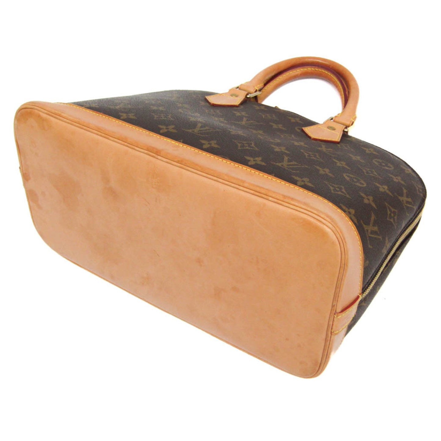 Louis Vuitton Alma Monogram Canvas, Brown, Canvas, Handbag