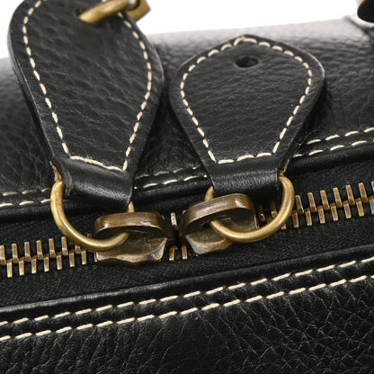 Christian Dior Vintage Leather, Black, Leather, Handbag