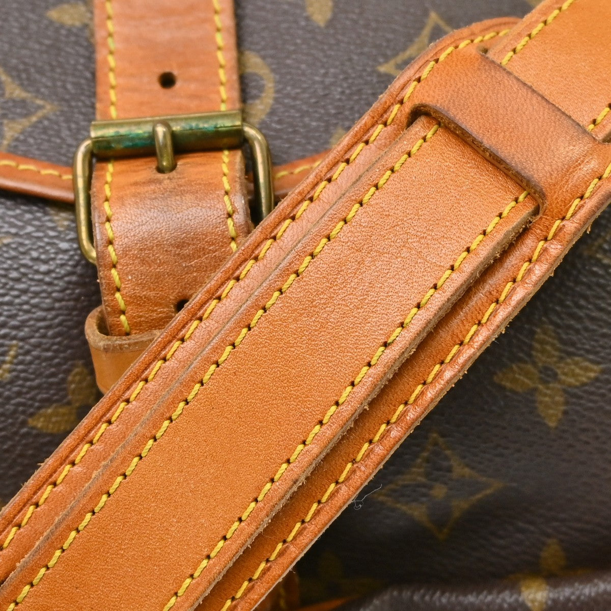 Louis Vuitton Saumur Monogram, Brown, Canvas, Shoulder Bag