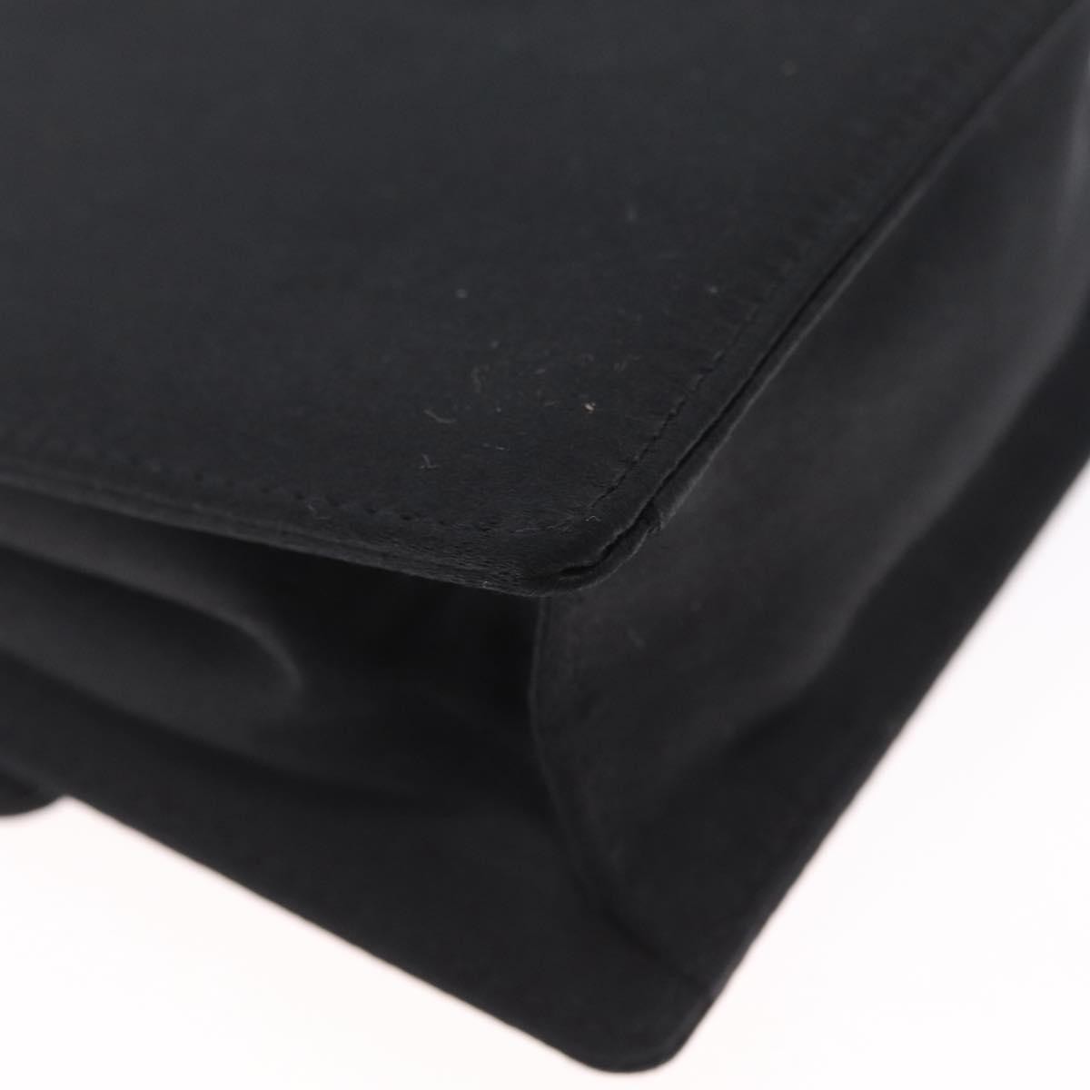 Bvlgari Shoulder Satin, Black, Satin, Shoulder Bag