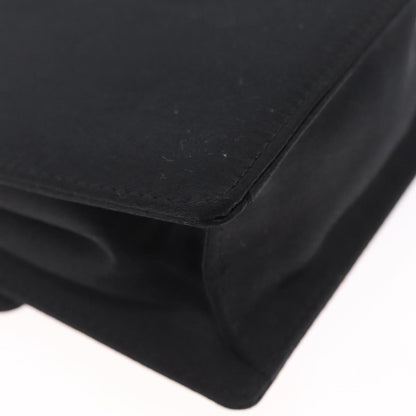 Bvlgari Shoulder Satin, Black, Satin, Shoulder Bag