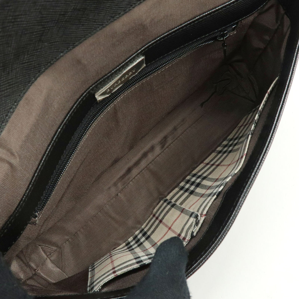 Burberry Shoulder Bag Leather, Black, Leather, Shoulder Bag