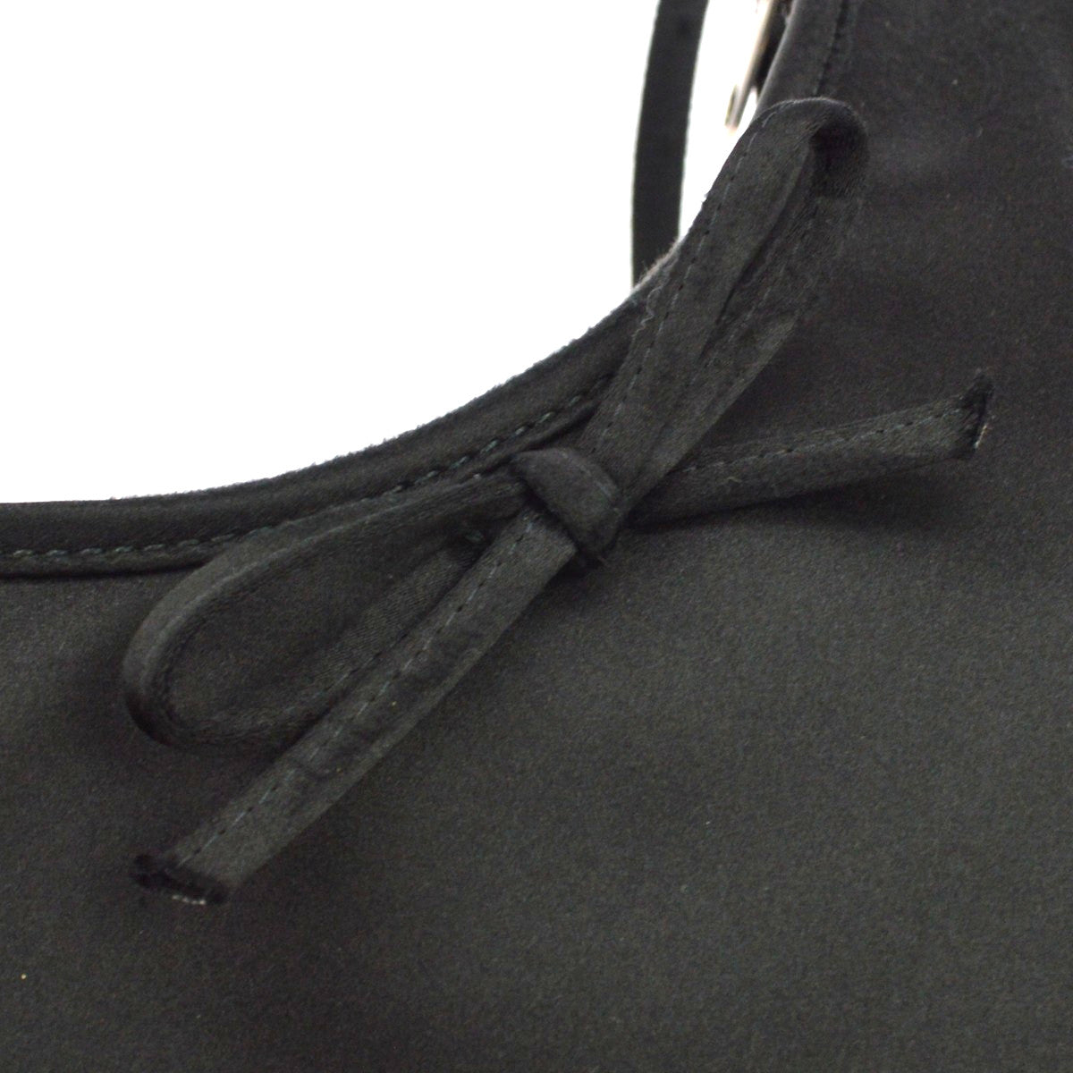Balenciaga Leopolda Satin, Black, Satin, Shoulder Bag