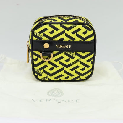 Versace Vintage Clutch Leather, Yellow, PVC, Clutch