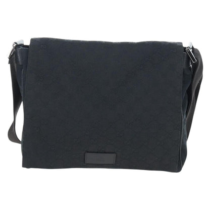 Gucci Shoulder Canvas, Black, Canvas, Shoulder Bag