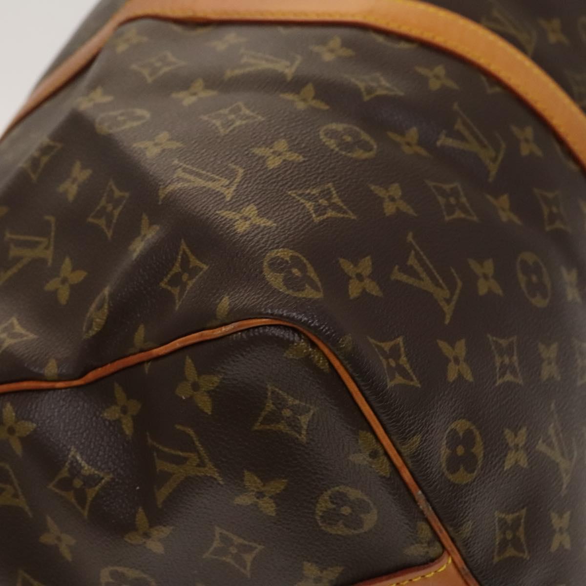 Louis Vuitton Keepall Bag Monogram Canvas, BROWN, CANVAS, Travel bag