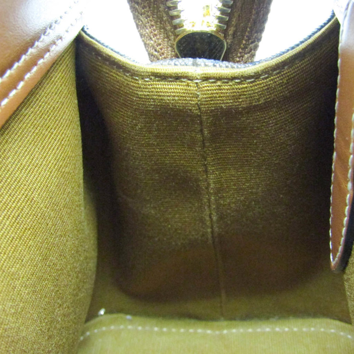 Celine Teen Cabas De France Triomphe Coated Canvas, Brown, Canvas, Handbag