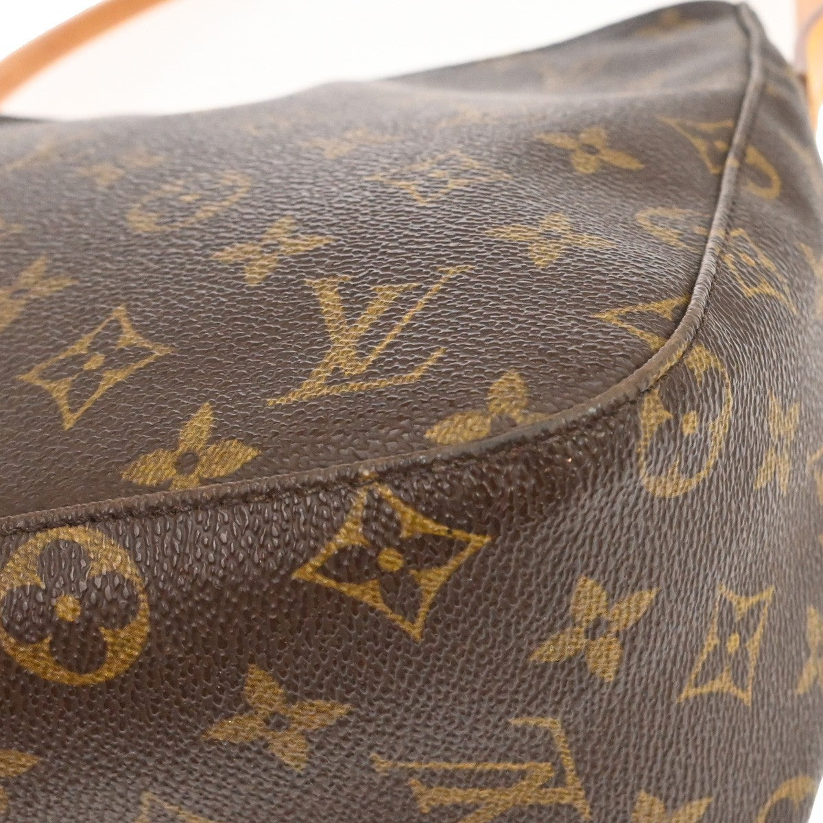 Louis Vuitton Looping Monogram Canvas, Brown, Canvas, Handbag