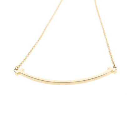 Tiffany & Co. T Smile Pendant 18K Yellow Gold, Gold, Pink Gold, Necklace