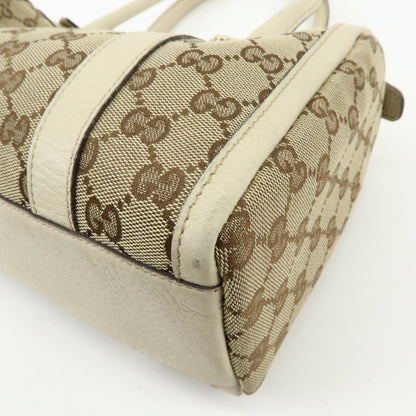 Gucci Abbey Boston GG Canvas, Beige, Canvas, Handbag
