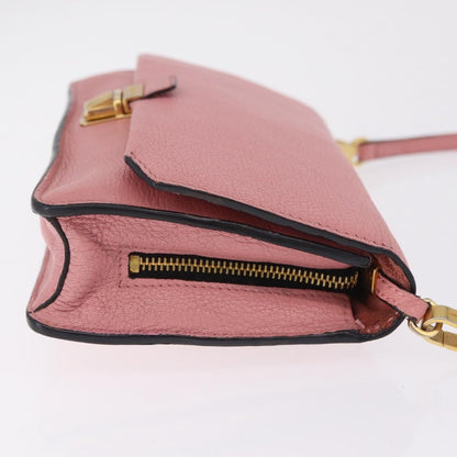 Miu Miu Madras Shoulder Leather, Pink, Leather, Crossbody Bag