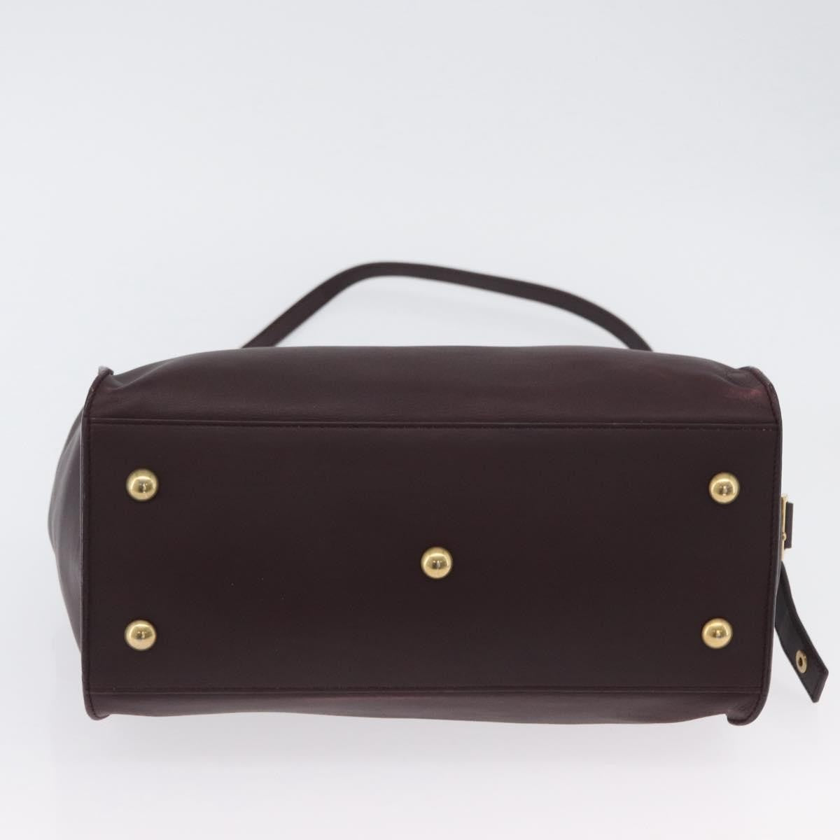 Saint Laurent Classic Y Cabas Leather, Purple, Leather, Tote Bag
