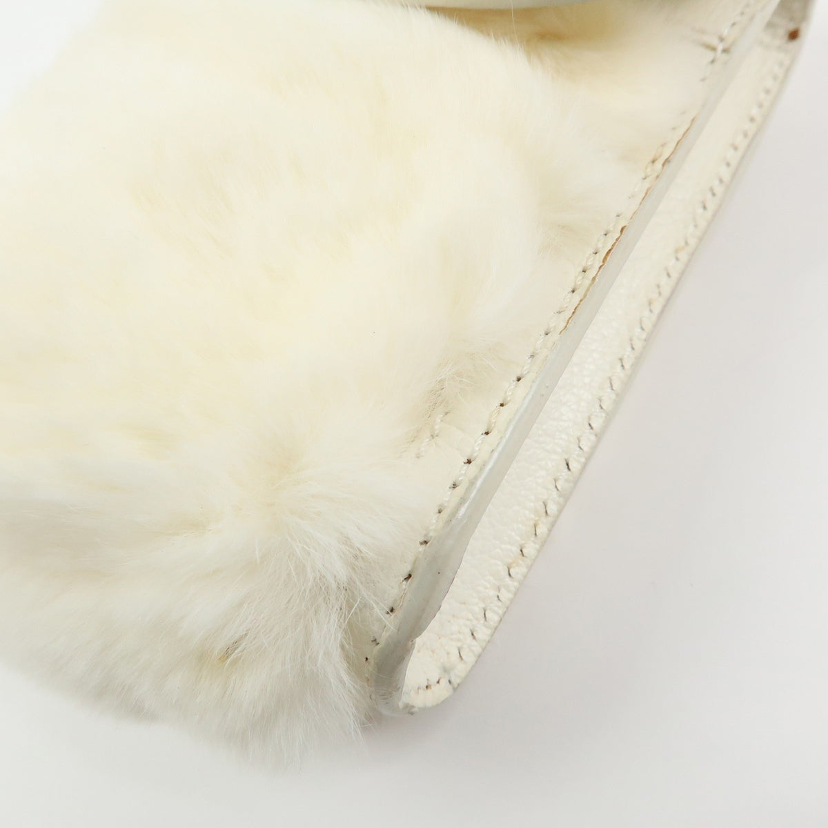 Celine Triomphe Leather, Beige, Leather, Shoulder Bag