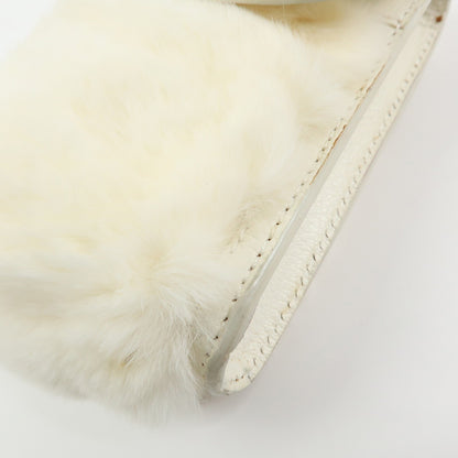 Celine Triomphe Leather, Beige, Leather, Shoulder Bag