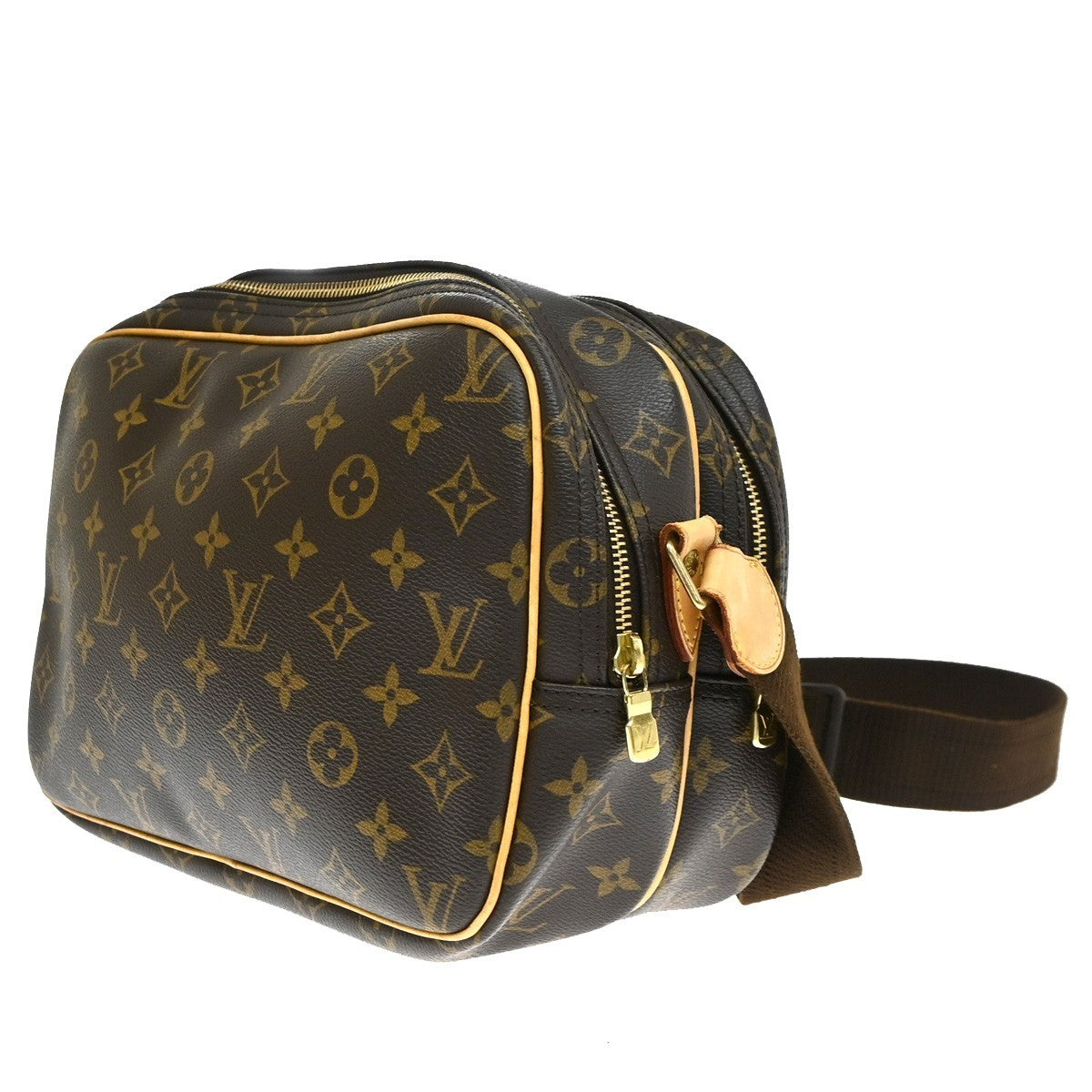 Louis Vuitton Reporter Monogram Canvas, Brown, Canvas, Shoulder Bag