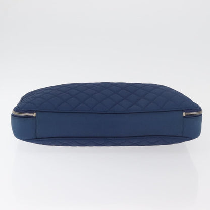 Chanel Laptop Sleeve Quilted Nylon, Blue, Nylon, Clutch