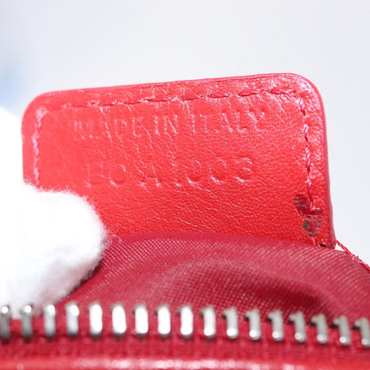 Christian Dior Vintage Street Chic Diorissimo Canvas with Leather, Red, Canvas, Shoulder Bag