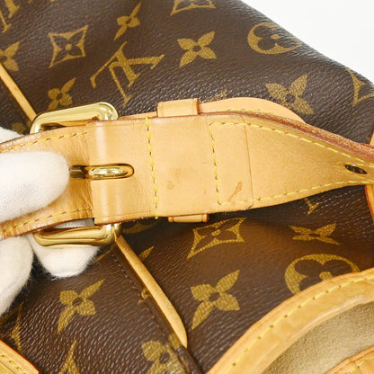 Louis Vuitton Galliera Monogram Canvas, Brown, Canvas, Handbag