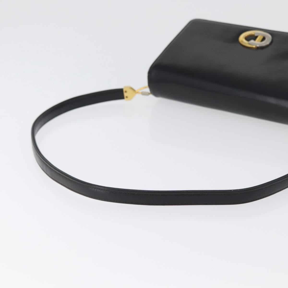 Christian Dior CD Shoulder bag Leather, Black, Calfskin, Shoulder Bag