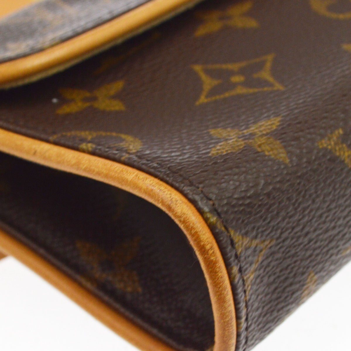 Louis Vuitton Florentine Pochette Canvas, Brown, Canvas, Clutch