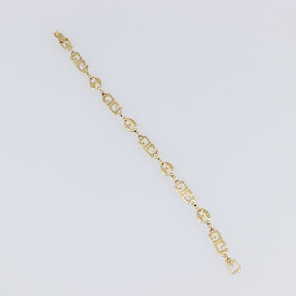 Givenchy Logo Metal, Gold, Metal, Bracelet