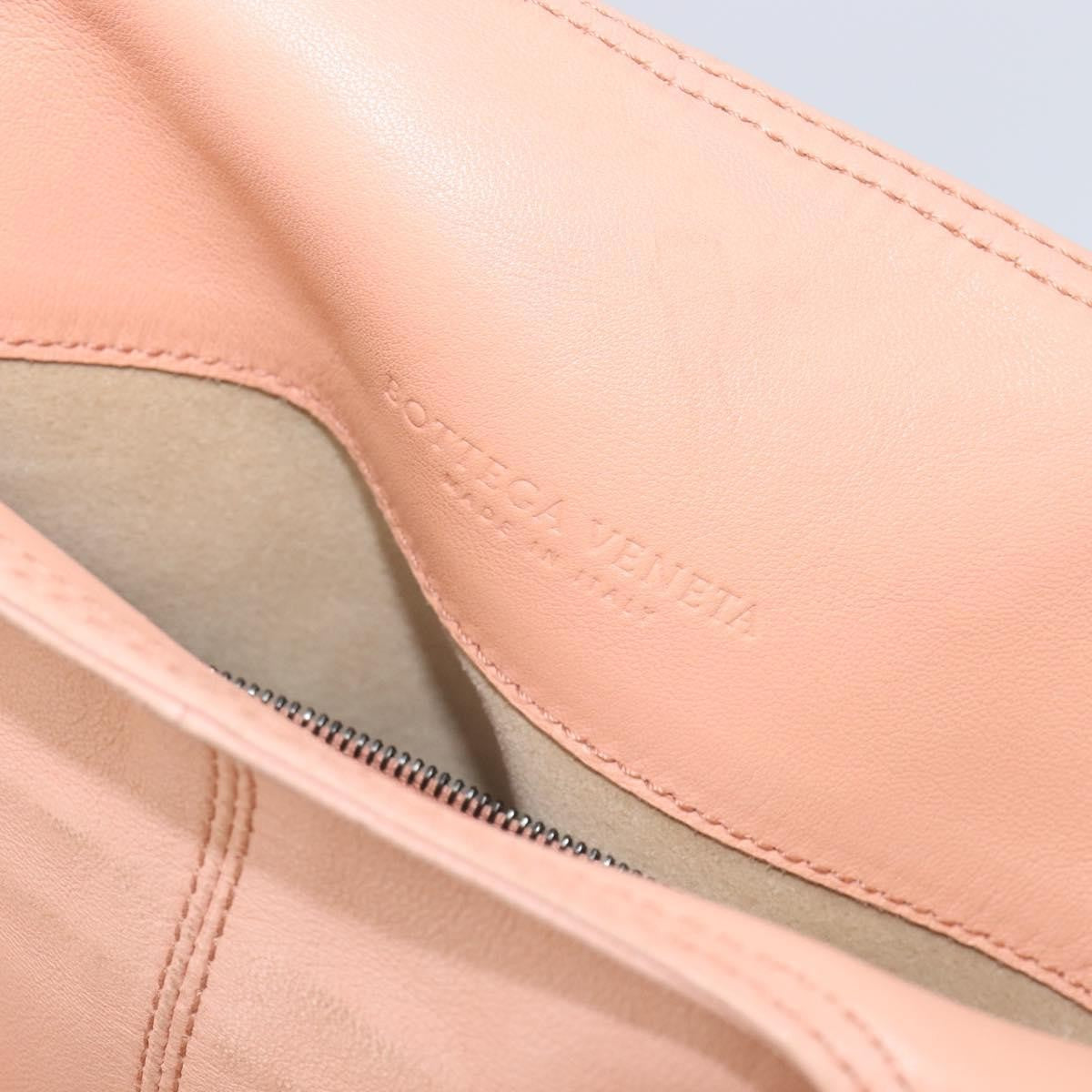 Bottega Veneta Regent Leather with Intrecciato Detail, Pink, Leather, Tote Bag