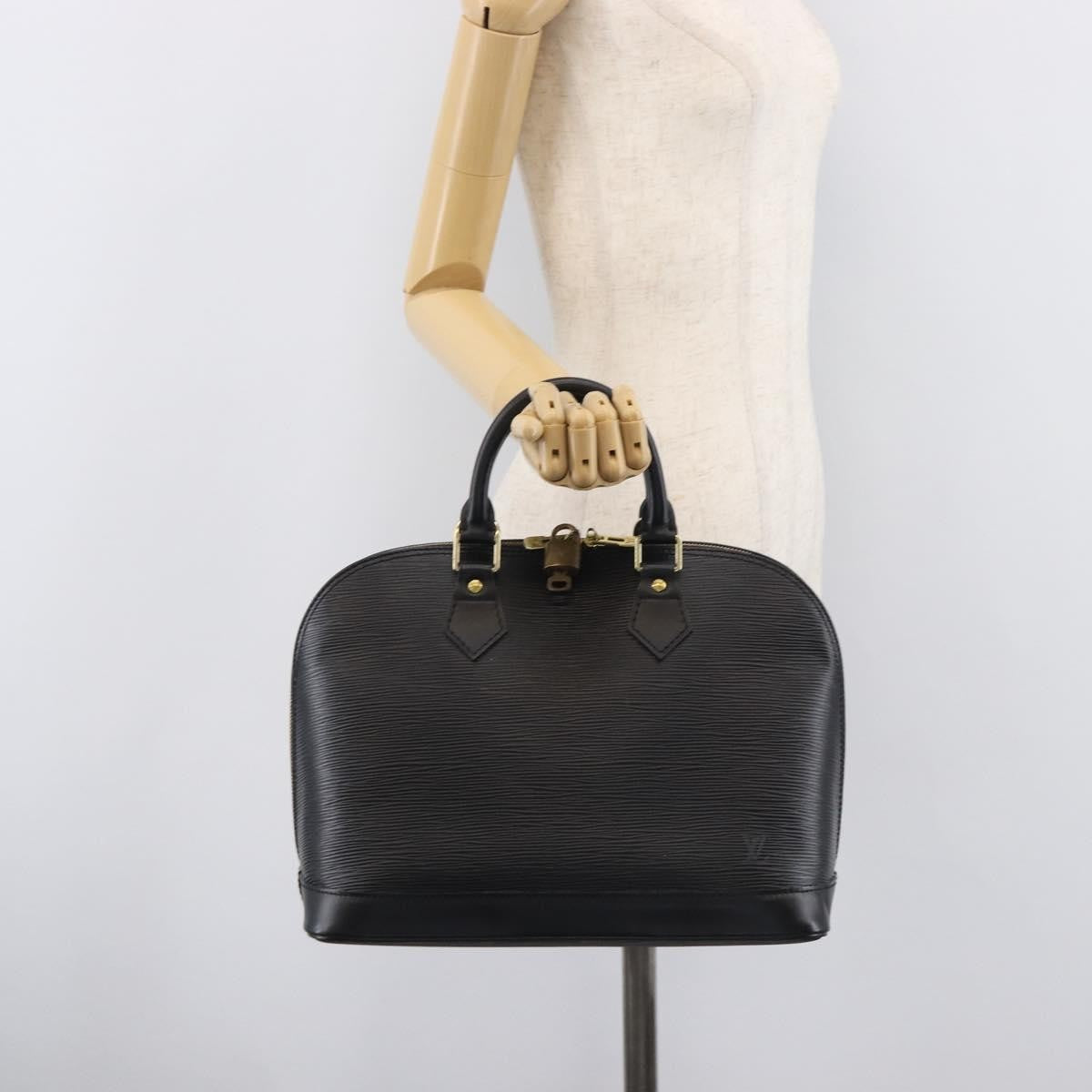 Louis Vuitton Vintage Alma Epi Leather, Black, Leather, Handbag