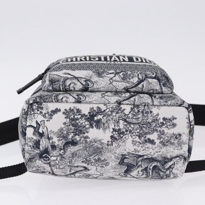 Christian Dior Toile De Jouy Travel Technical Fabric, Navy, Nylon, Backpack