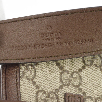 Gucci Blondie Belt GG Coated Canvas, Brown, Canvas, Clutch