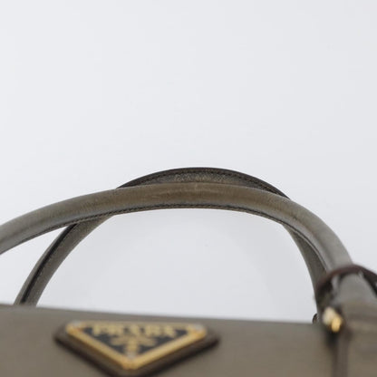Prada Bauletto Saffiano Leather, Gold, Leather, Handbag