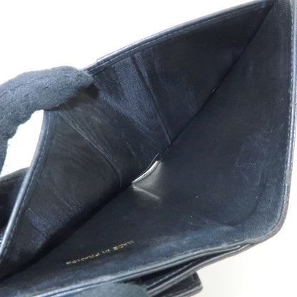 Chanel Vintage Timeless Bifold Caviar, Black, Leather, Wallet