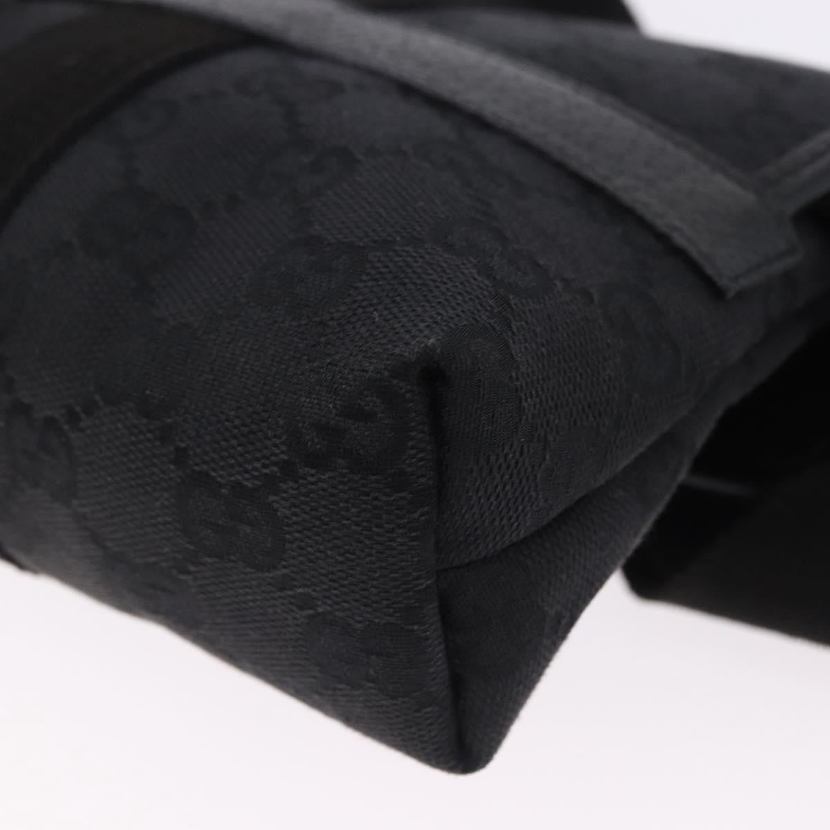 Gucci Buckle Waist GG Canvas and leather, Black, Canvas, Clutch