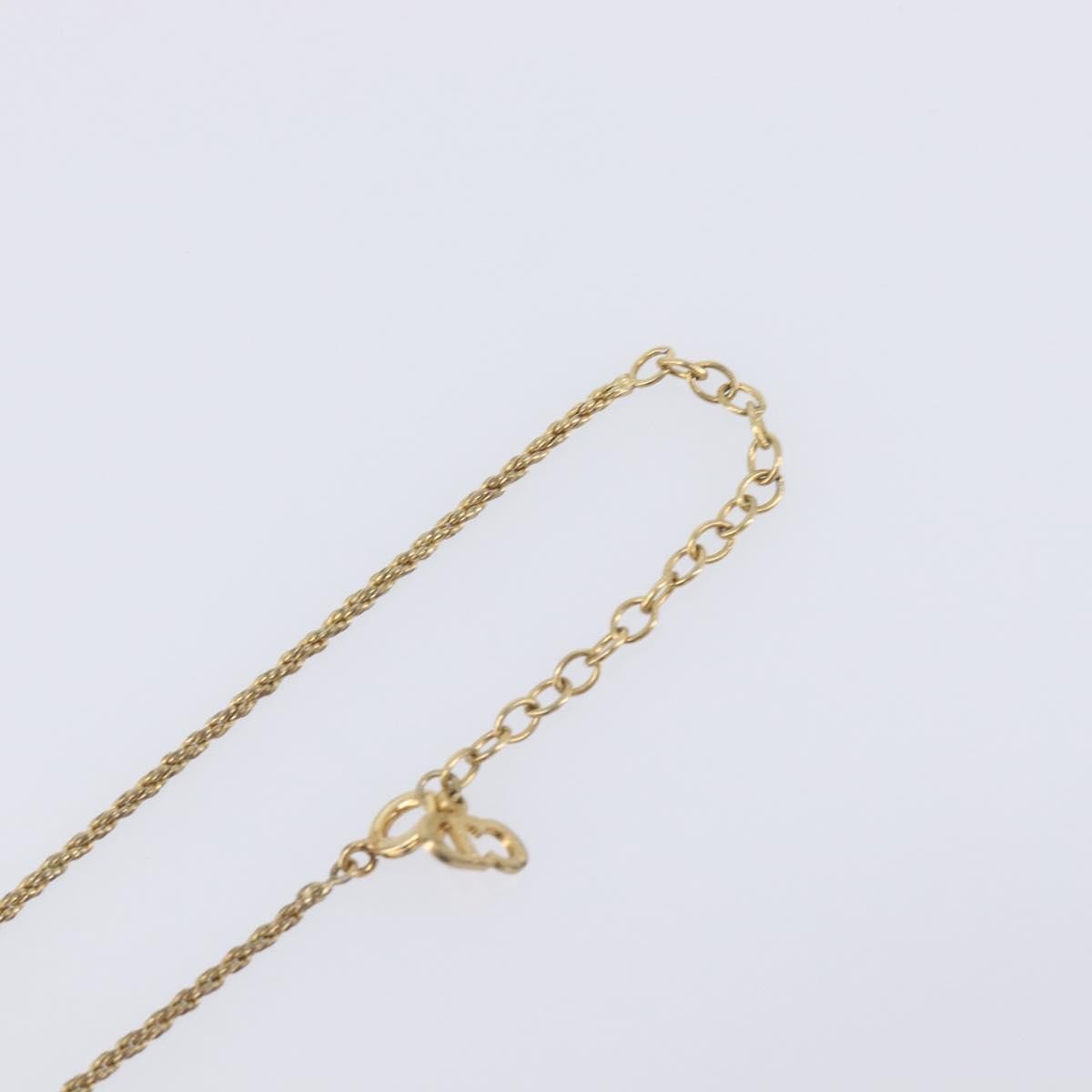 Christian Dior CD Pendant Metal, Gold, Metal, Necklace