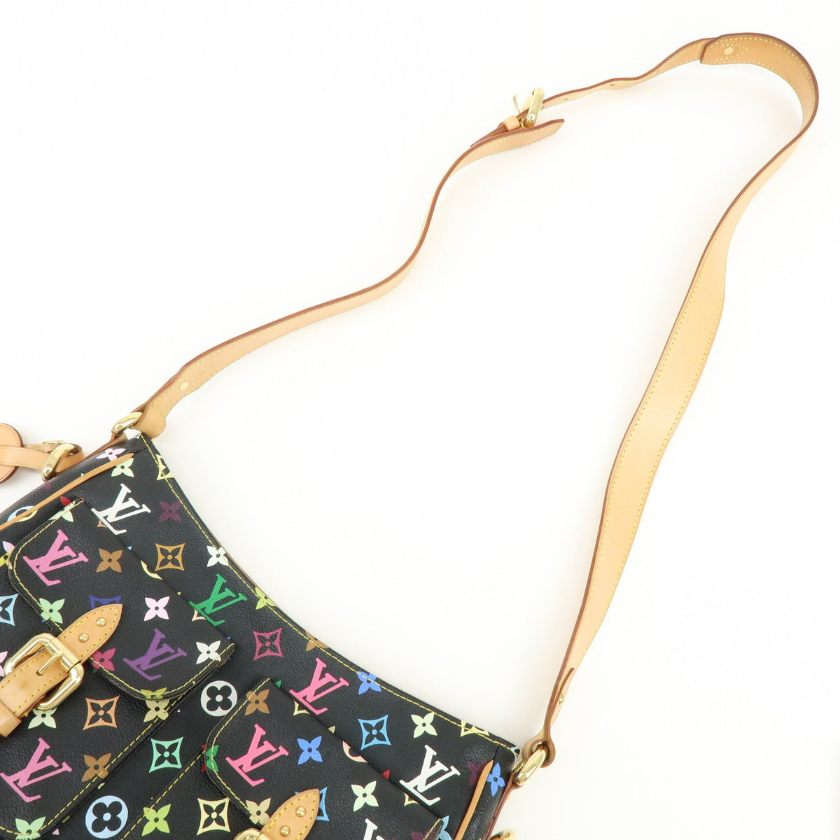Louis Vuitton Lodge Monogram Multicolor, Black, Canvas, Handbag