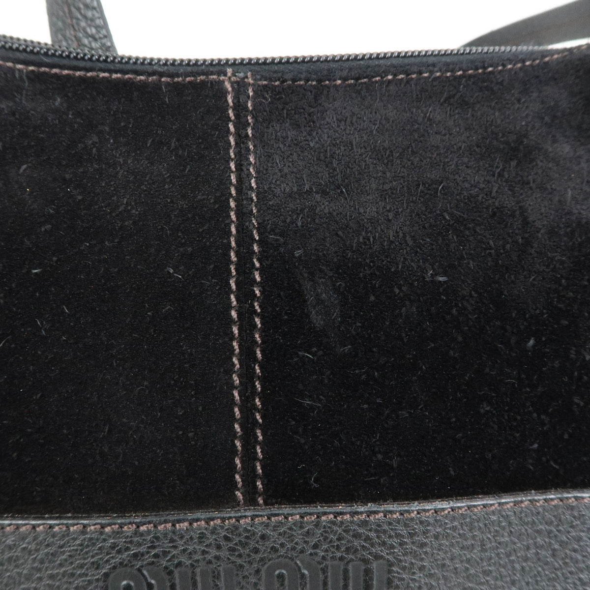 Miu Miu Shoulder Suede, Black, Suede, Shoulder Bag