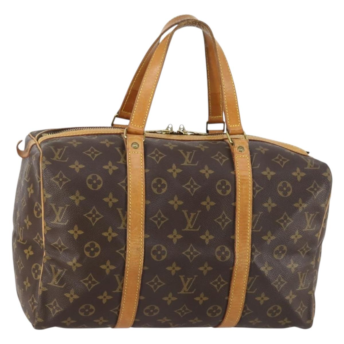 Louis Vuitton Sac Souple Handbag Monogram Canvas, BROWN, CANVAS, Handbag