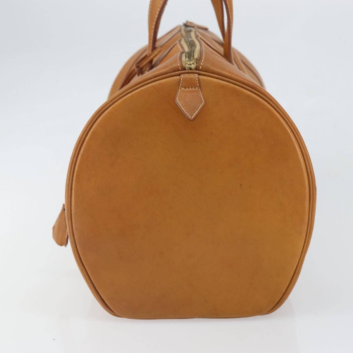 Hermes Vintage Convertible Boston Leather, Brown, Leather, Travel Bag