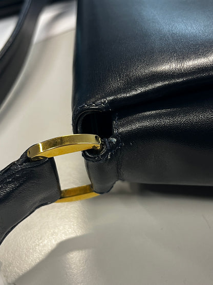 Gucci D-Ring leather, Navy, Leather, Handbag