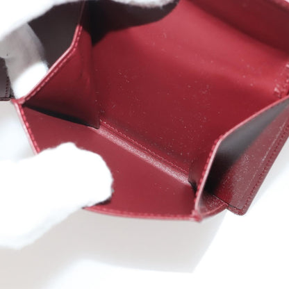 Cartier Coin Purse Must de Cartier Leather, Burgundy, Leather, Wallet