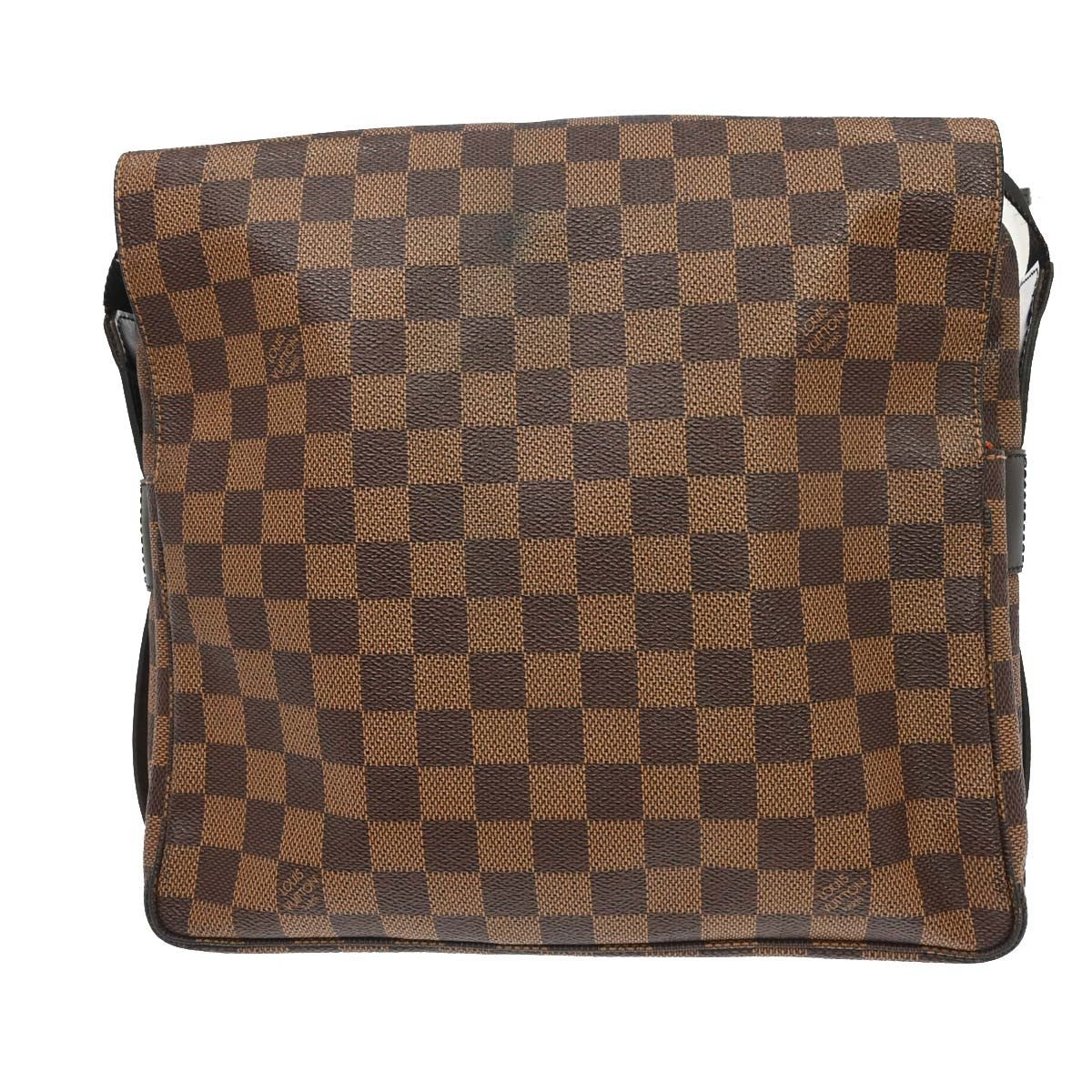 Louis Vuitton Naviglio Damier Ebene, Brown, Canvas, Shoulder Bag